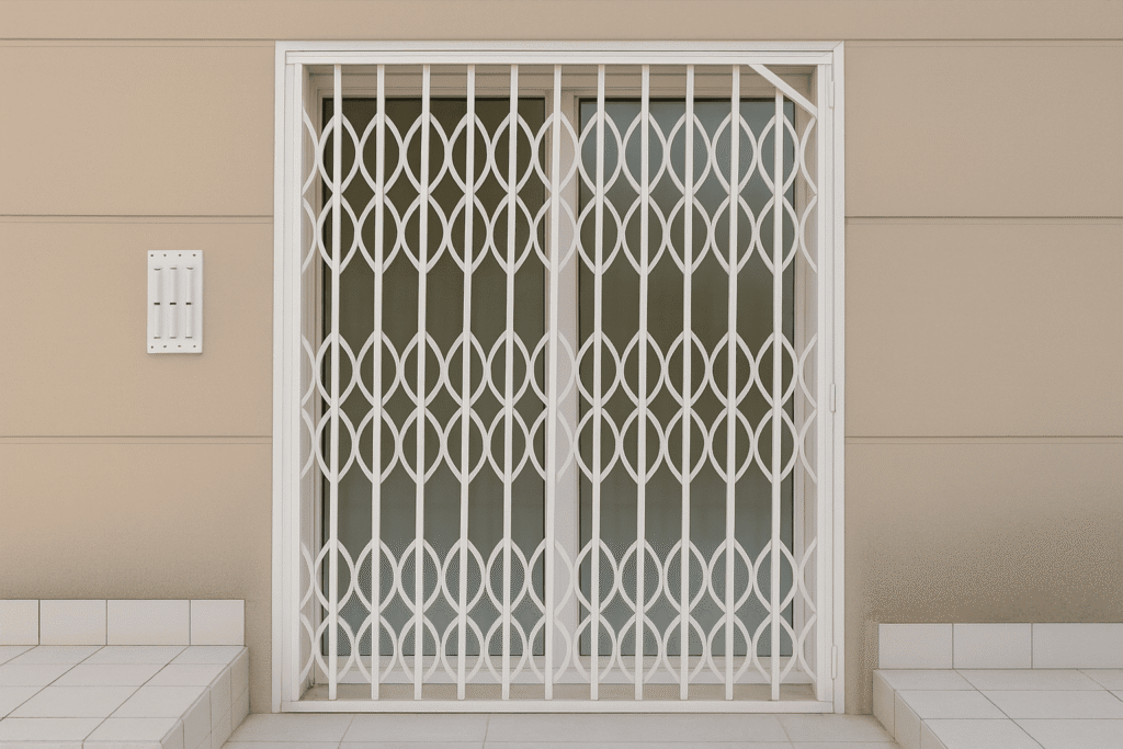 Installation rideau métallique